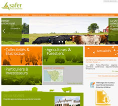 Site institutionnel SAFER Poitou Charentes